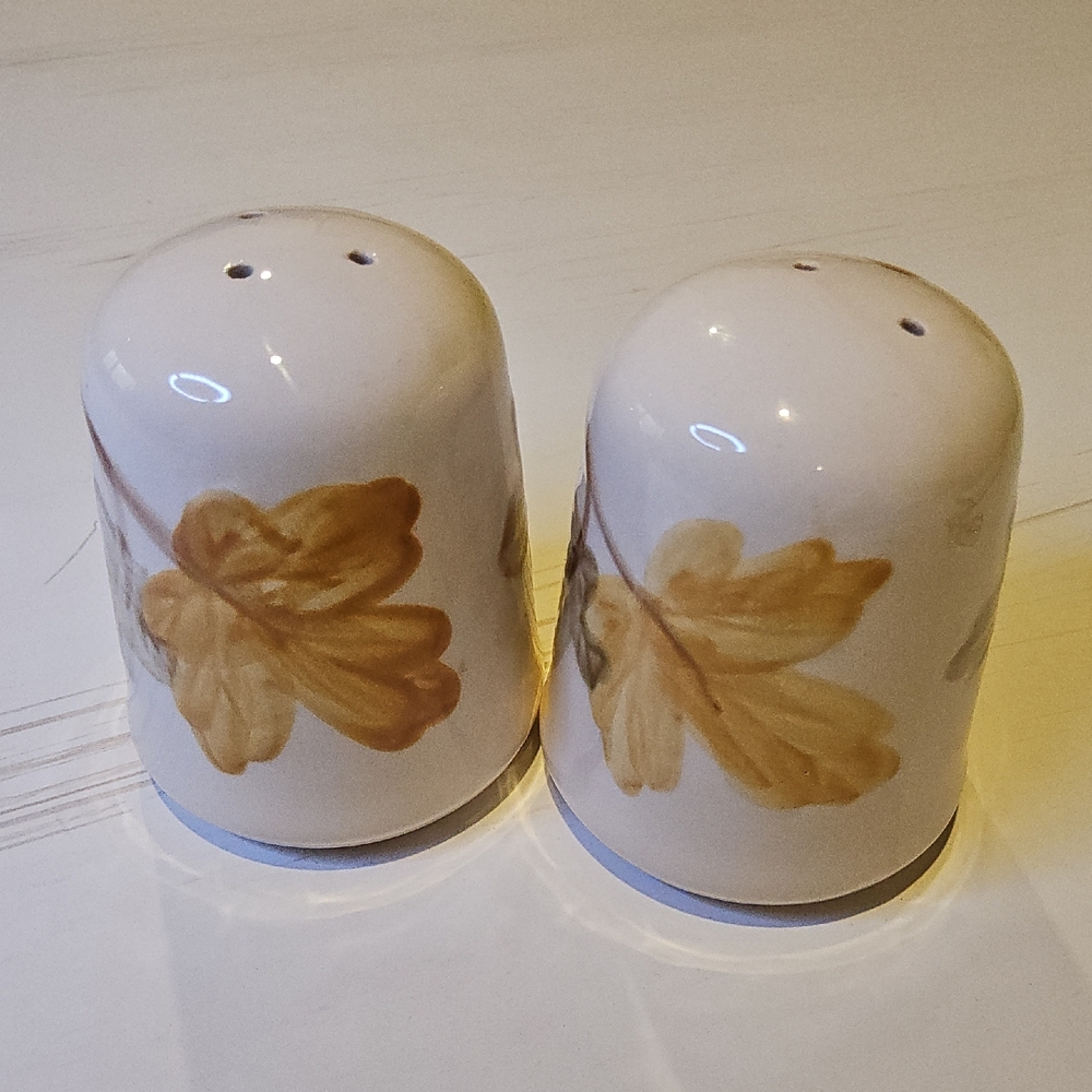 October By Franciscan Floral Salt and Pepper Shakers - Picture 2 of 3